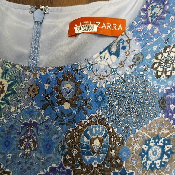 Altuzarra Blue Patterned Midi Dress - Picture 3 of 8